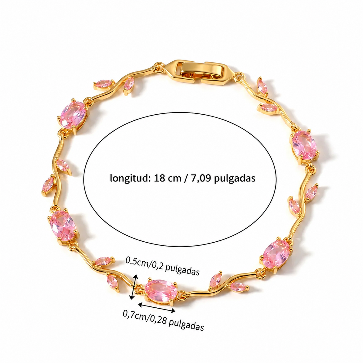 Pulsera Aura con Elegante Tulipán
