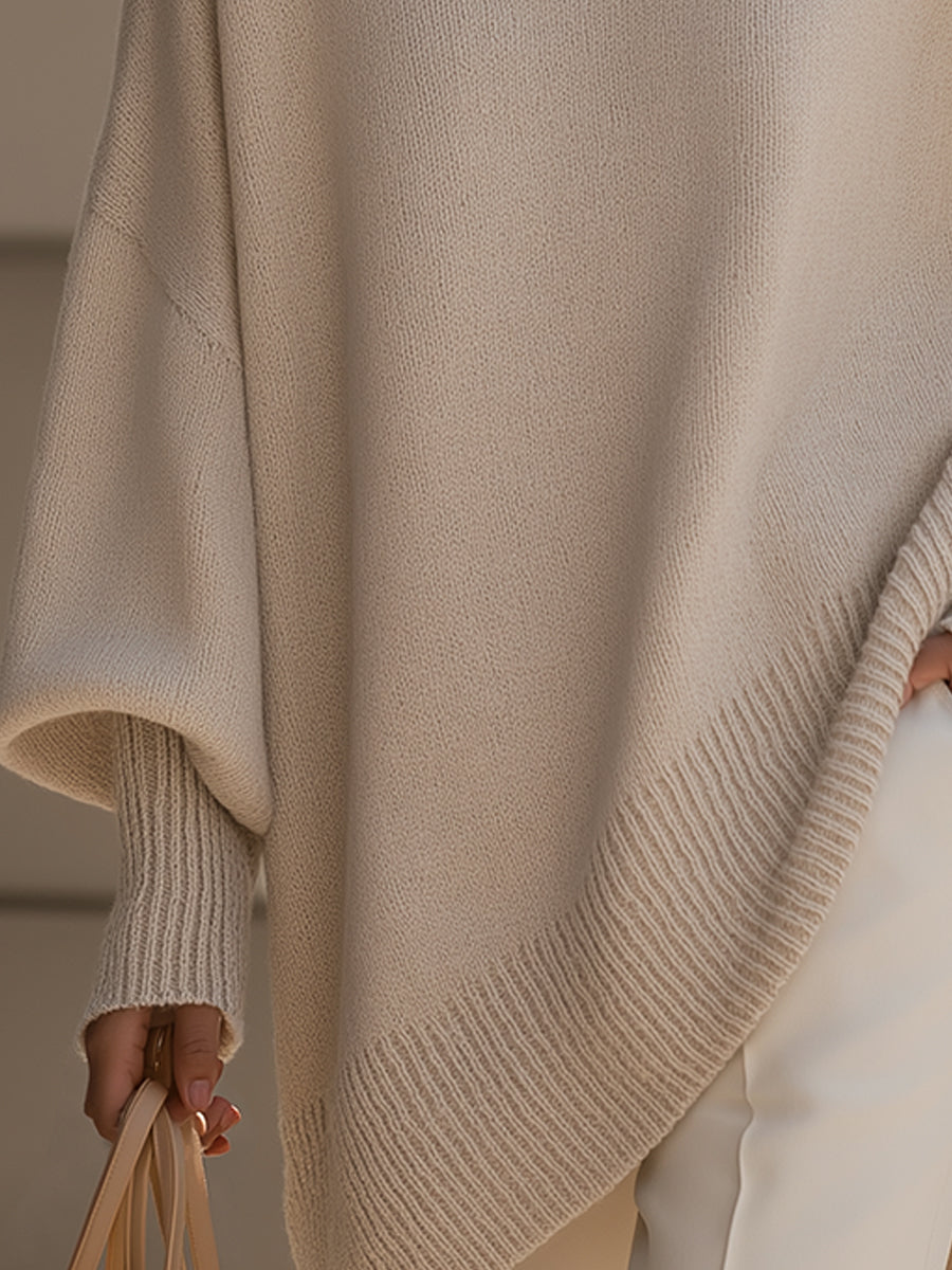 Ludovica | Suéter oversize con escote amplio y elegante