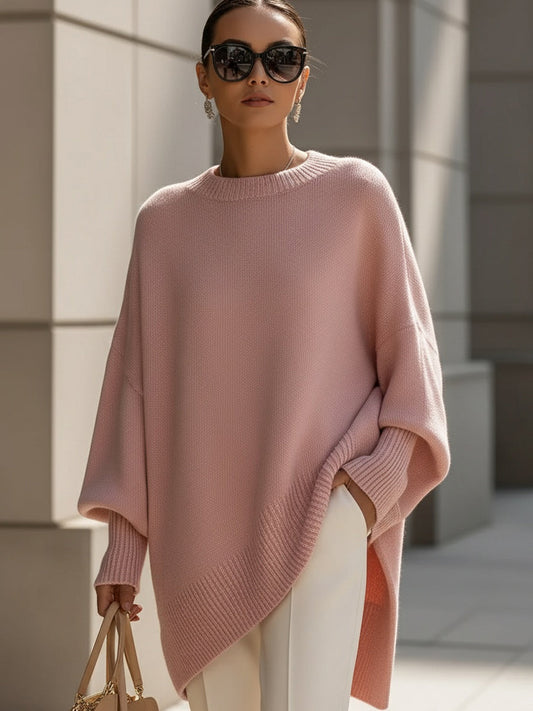 Ludovica | Suéter oversize con escote amplio y elegante