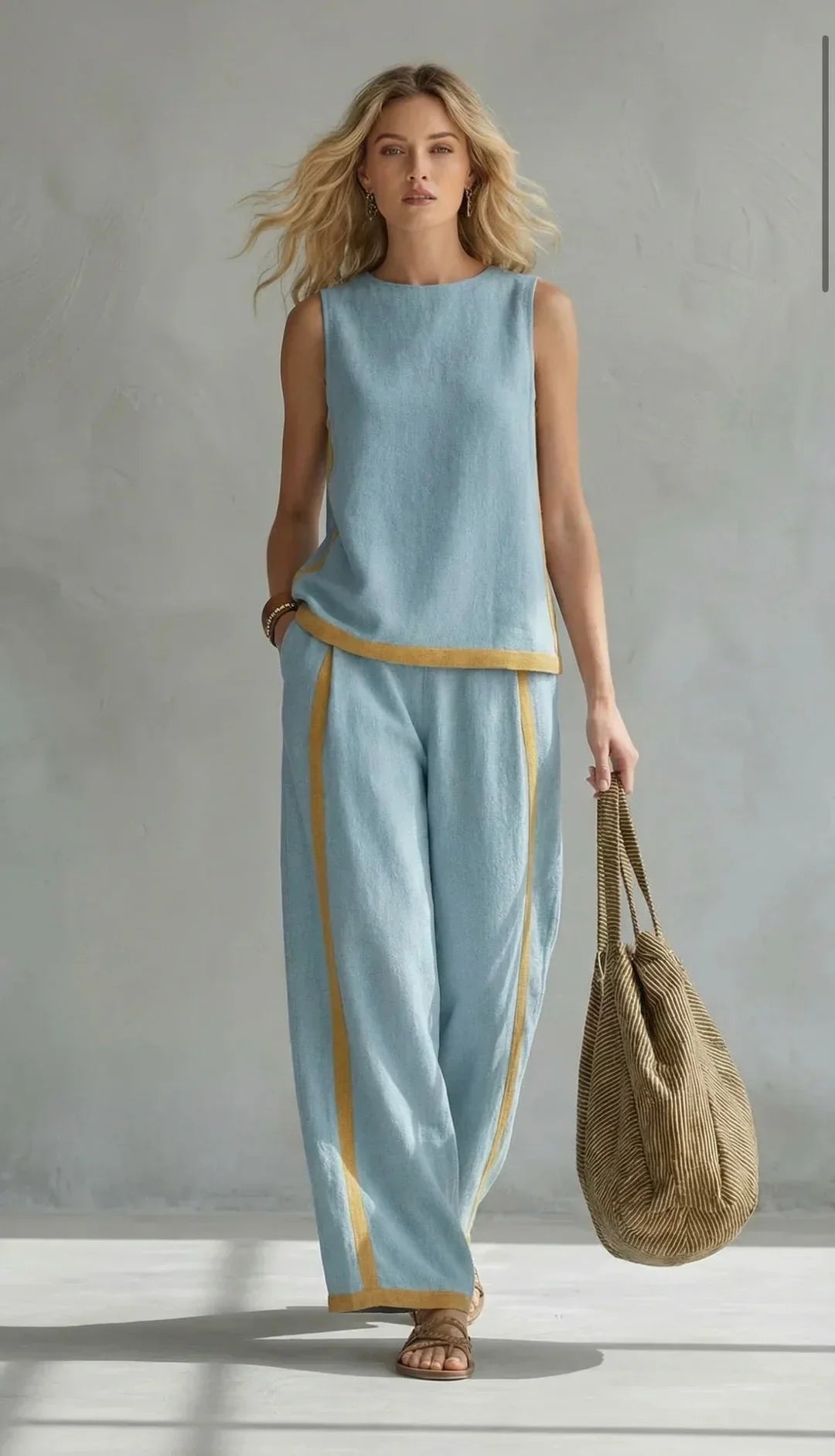 Elisa | Conjunto Elegante con Detalles en Contraste
