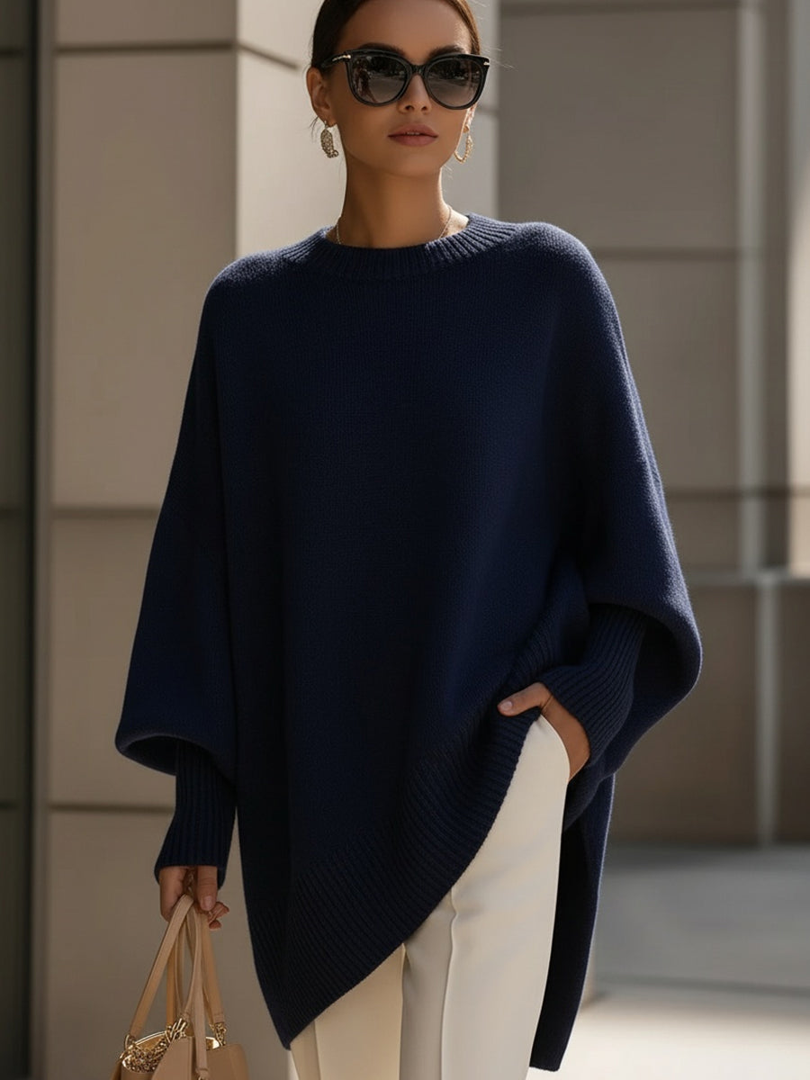 Ludovica | Suéter oversize con escote amplio y elegante