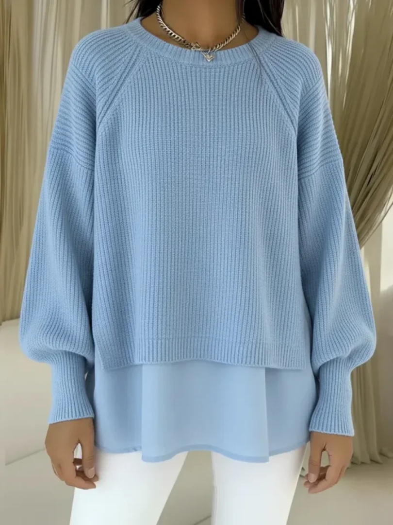 Clelia | Suéter elegante con efecto de dos piezas