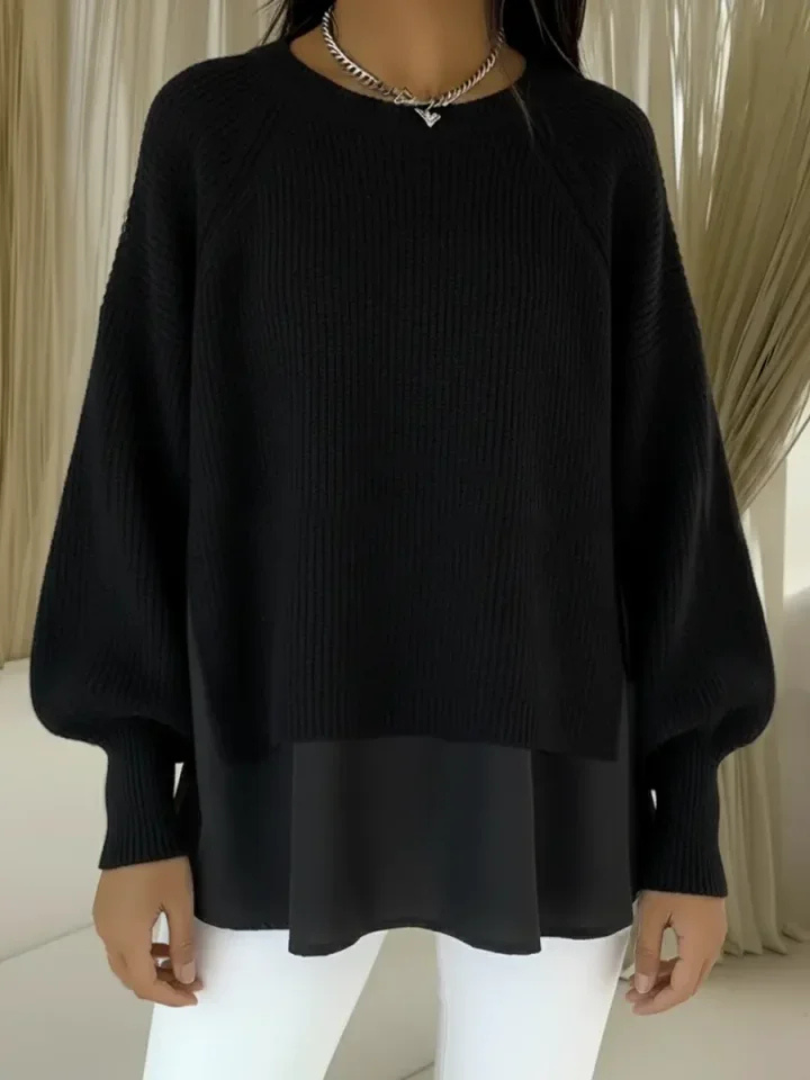 Clelia | Suéter elegante con efecto de dos piezas