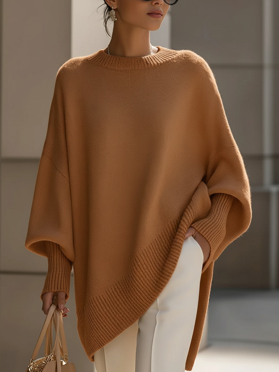 Ludovica | Suéter oversize con escote amplio y elegante