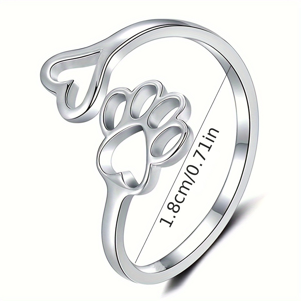 Anillo “Huella de Amor” elegante y romántico