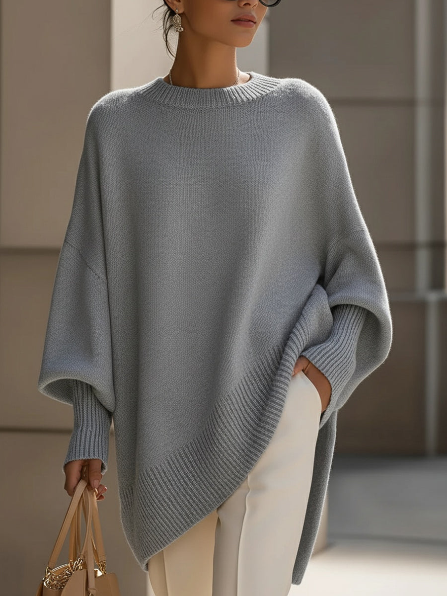 Ludovica | Suéter oversize con escote amplio y elegante