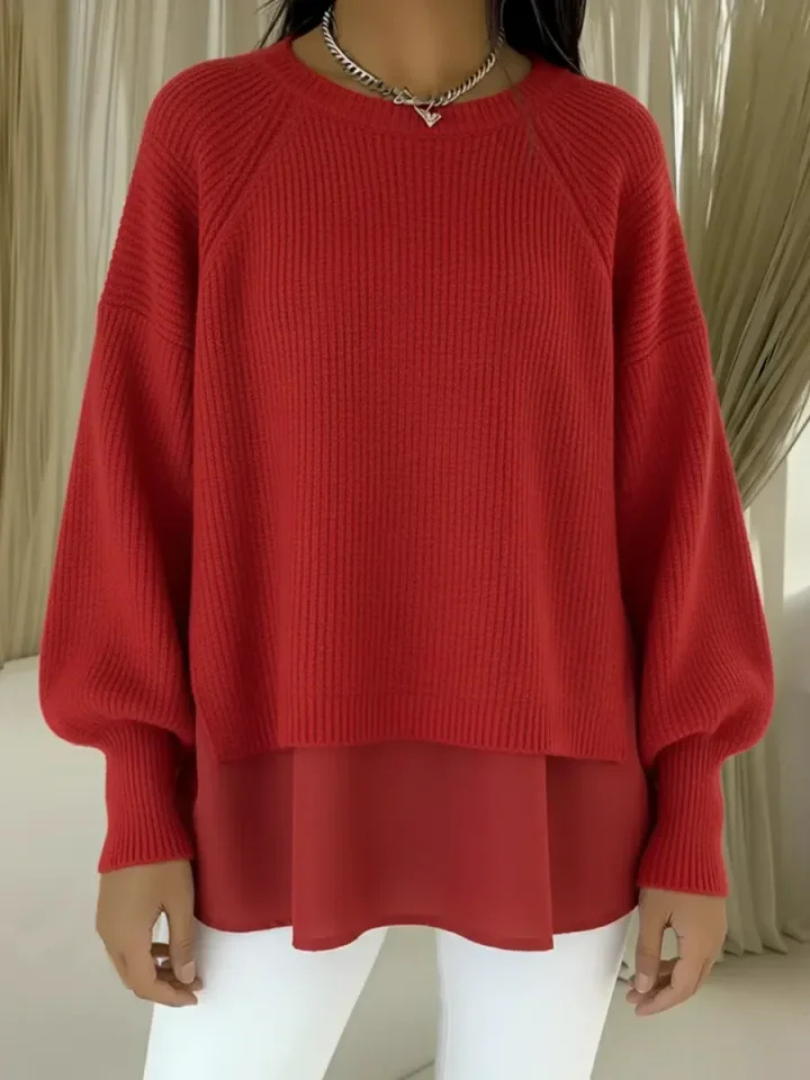Clelia | Suéter elegante con efecto de dos piezas