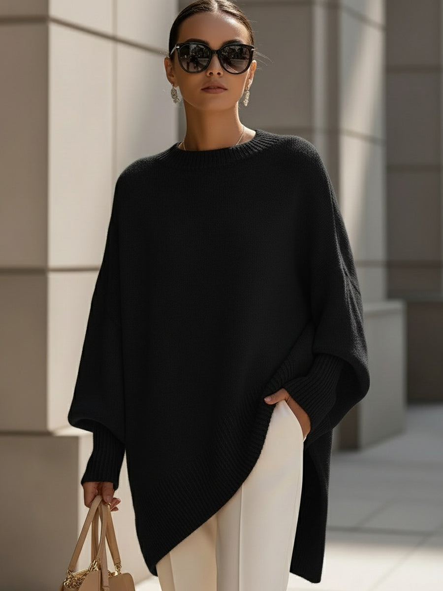Ludovica | Suéter oversize con escote amplio y elegante