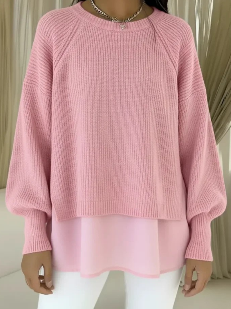 Clelia | Suéter elegante con efecto de dos piezas