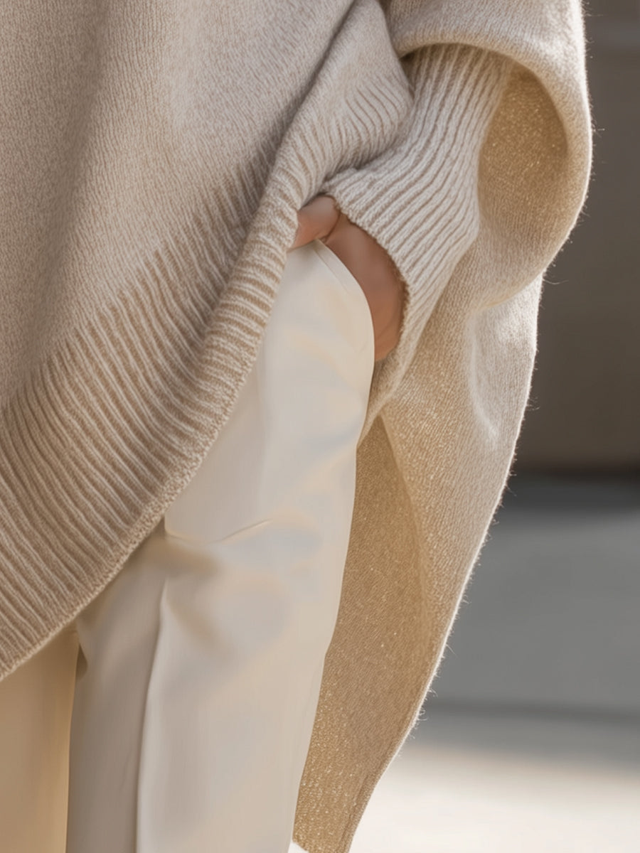 Ludovica | Suéter oversize con escote amplio y elegante