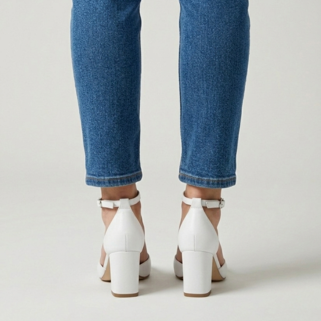 Alaya | Zapatos de salón elegantes con correa plateada