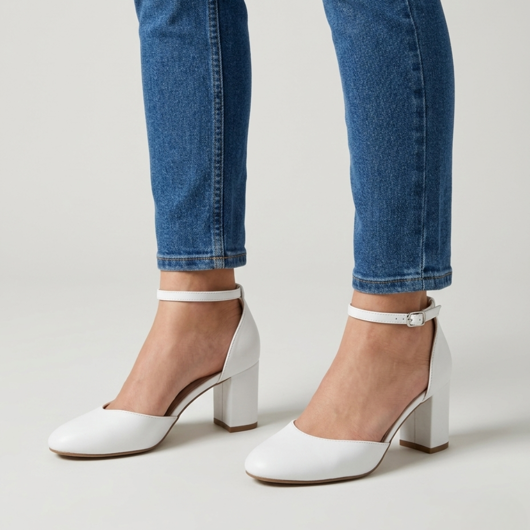 Alaya | Zapatos de salón elegantes con correa plateada