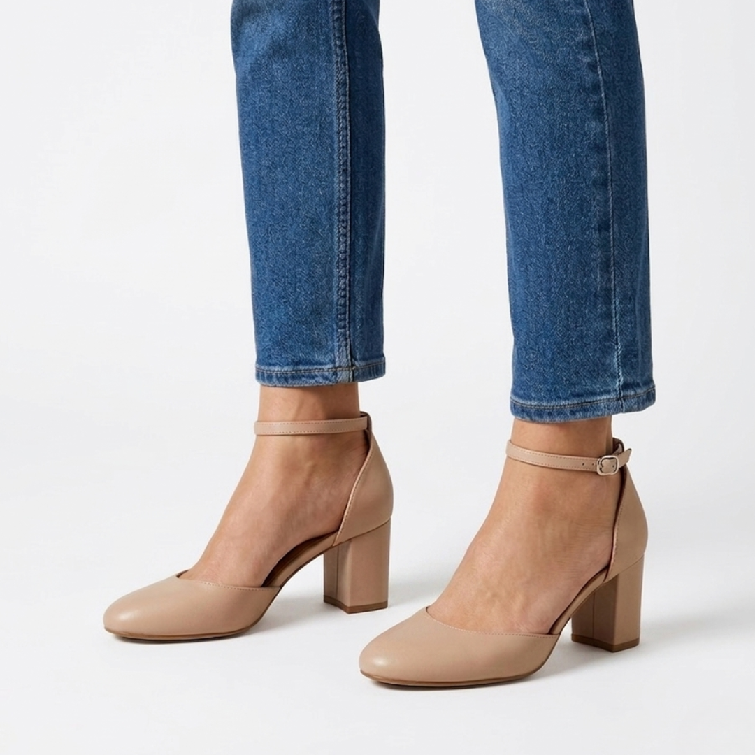Alaya | Zapatos de salón elegantes con correa plateada
