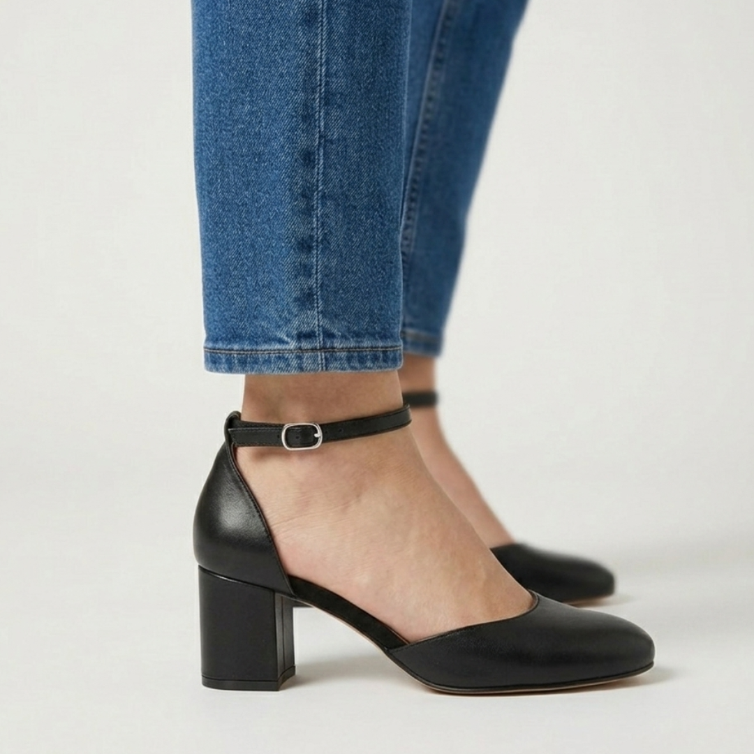 Alaya | Zapatos de salón elegantes con correa plateada