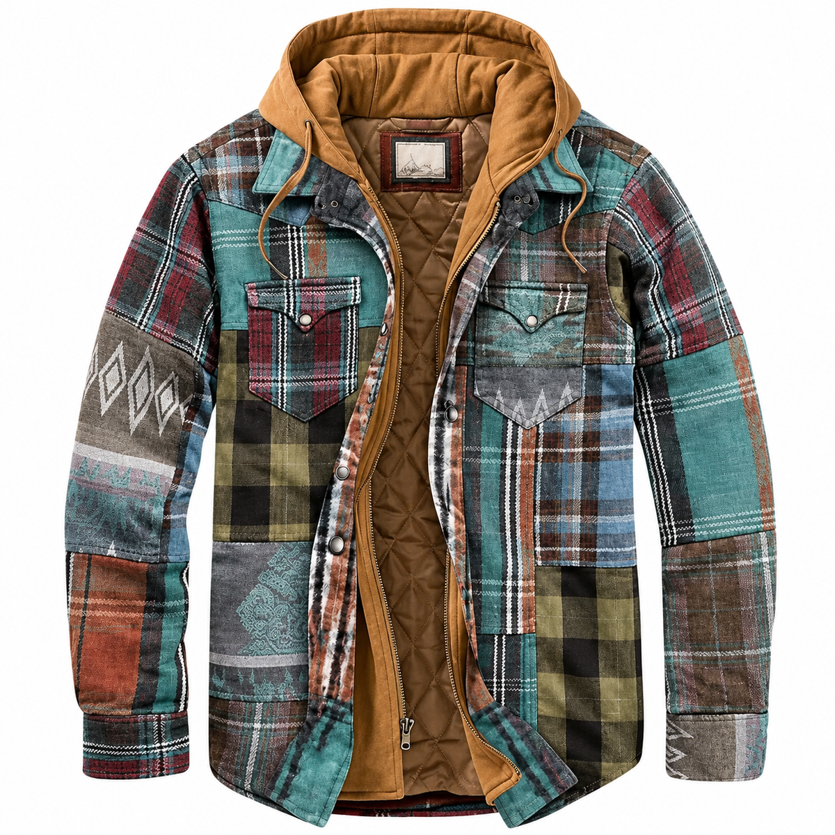 Nevio | Chaqueta de Cuadros Patchwork