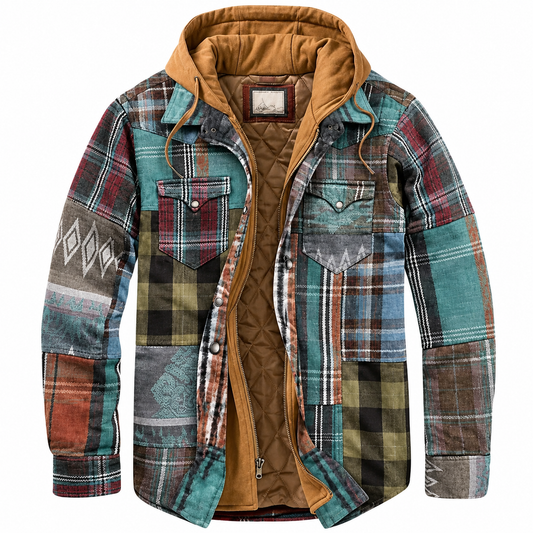 Nevio | Chaqueta de Cuadros Patchwork