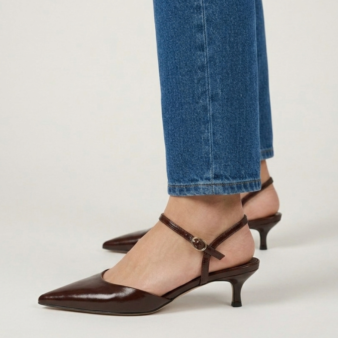 Clelia | Zapatos destalonados de punta con tacón de aguja