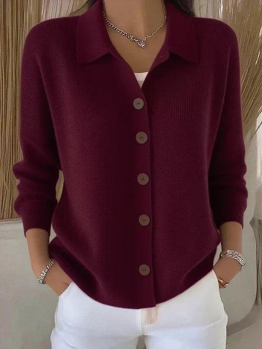 Fosca | Cárdigan elegante con cuello y botones