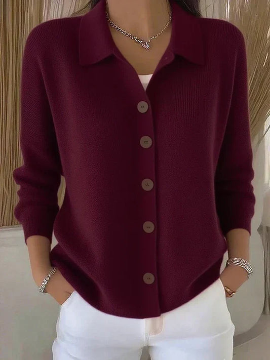 Fosca | Cárdigan elegante con cuello y botones