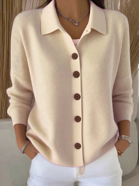 Fosca | Cárdigan elegante con cuello y botones