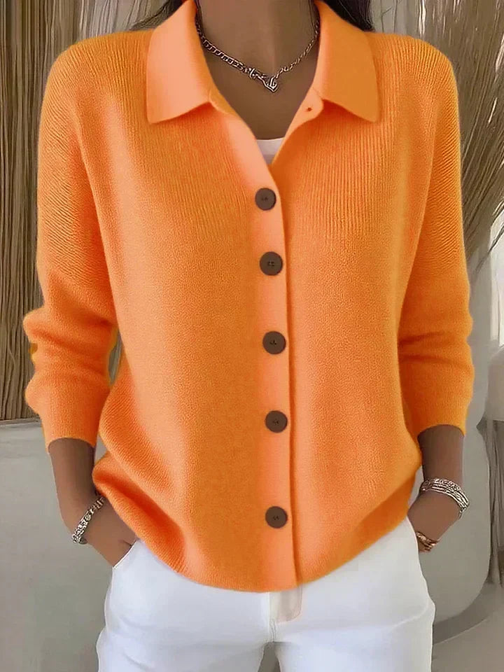 Fosca | Cárdigan elegante con cuello y botones