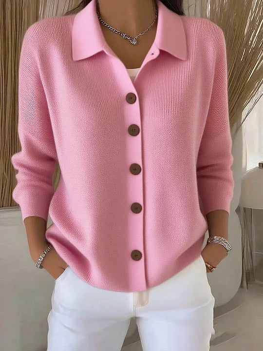 Fosca | Cárdigan elegante con cuello y botones