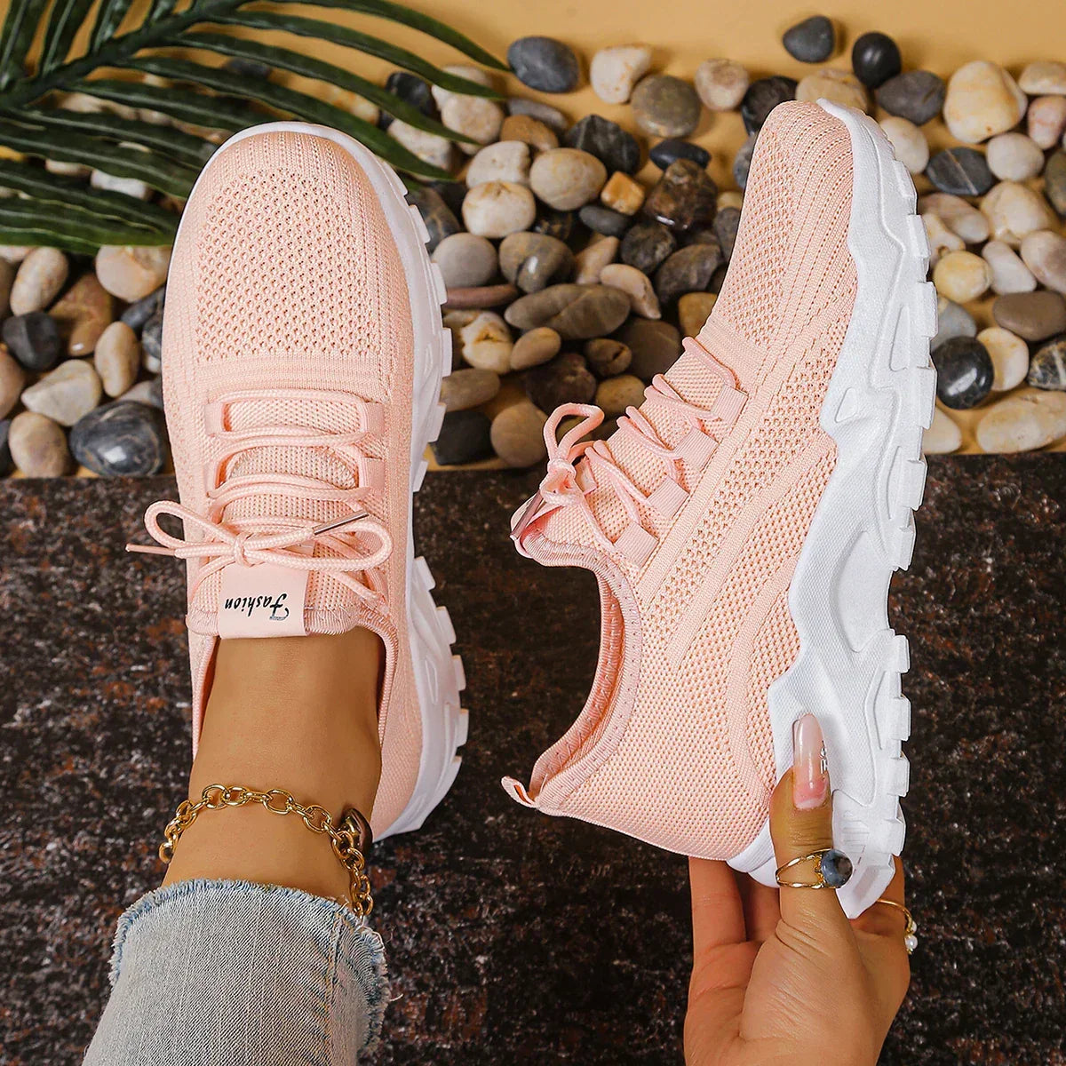 Altura | Zapatillas blancas con plataforma de moda