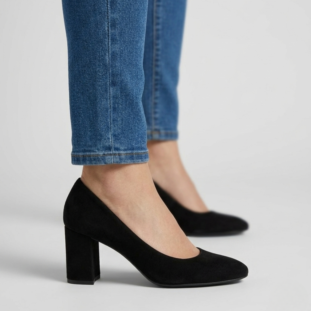Sylvie | Zapatos de salón elegantes con tacón cuadrado
