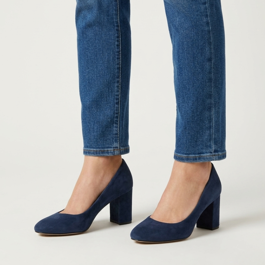 Sylvie | Zapatos de salón elegantes con tacón cuadrado