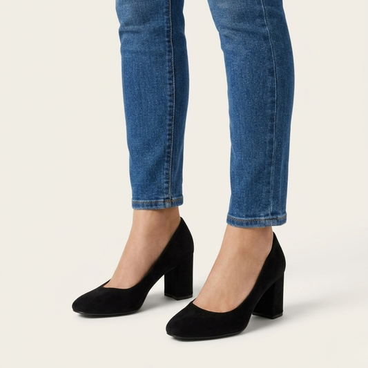 Sylvie | Zapatos de salón elegantes con tacón cuadrado