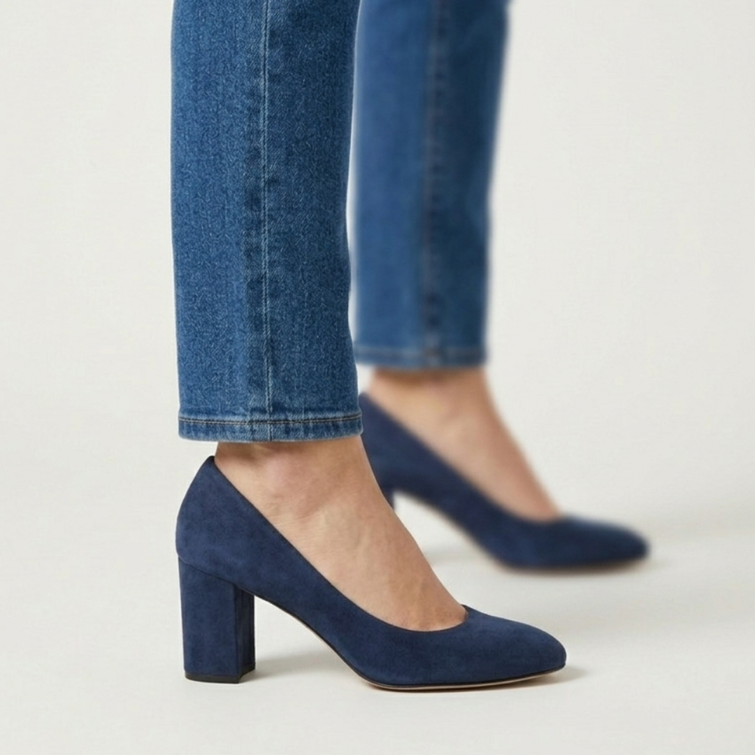 Sylvie | Zapatos de salón elegantes con tacón cuadrado