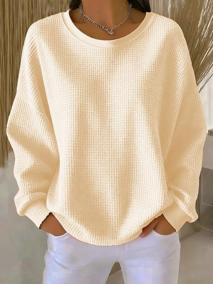 Norma | Elegante Suéter Clásico de Textura Gofrada