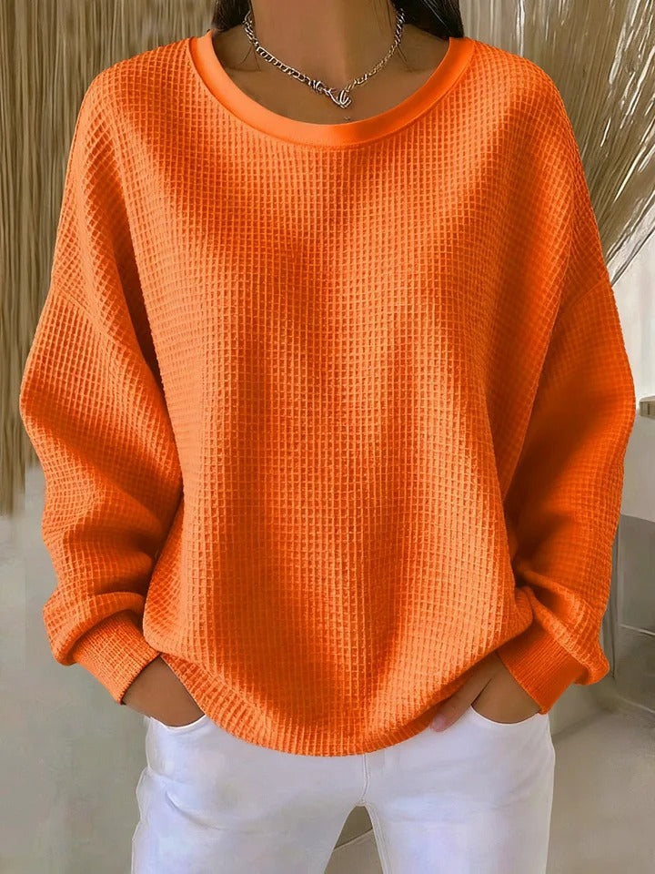 Norma | Elegante Suéter Clásico de Textura Gofrada