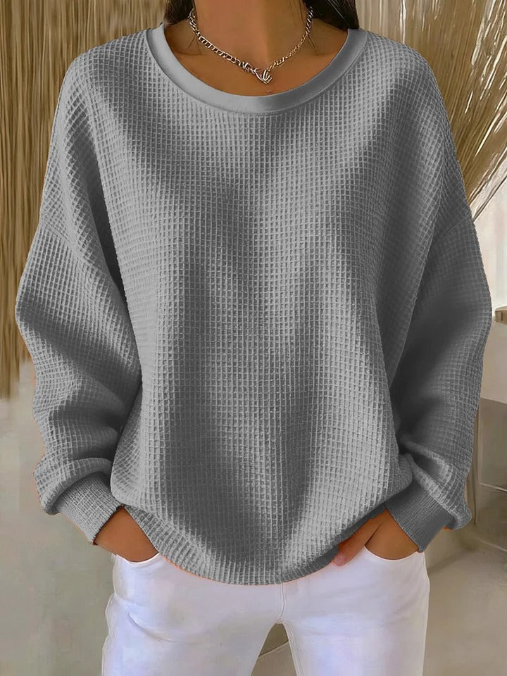 Norma | Elegante Suéter Clásico de Textura Gofrada