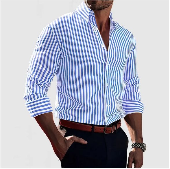 Cristiano | Camisa de Rayas Elegante