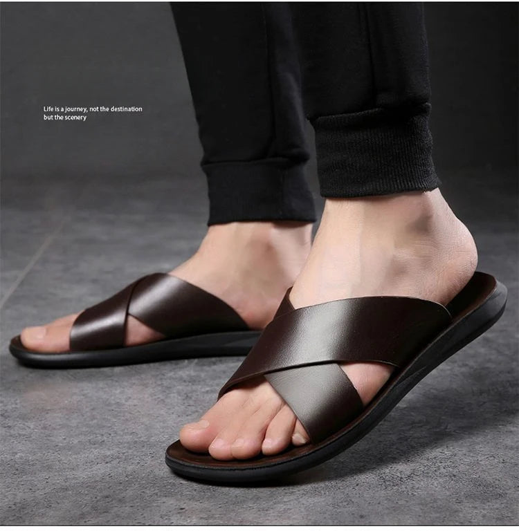 Salerno | Sandalia de Piel de Verano