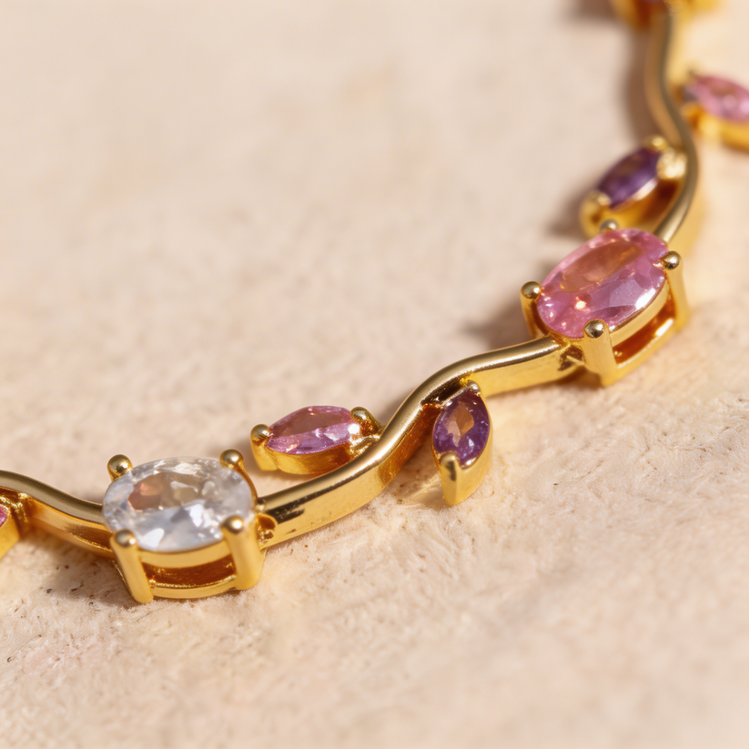 Pulsera Aura con Elegante Tulipán
