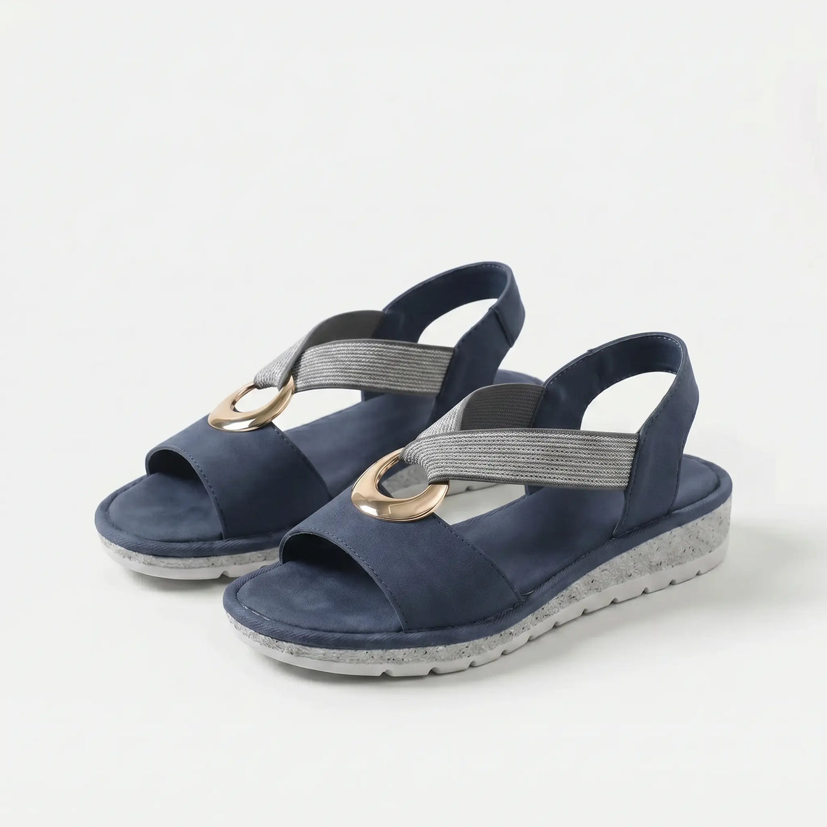 Luna | Elegante Sandalia Dorada Trenzada