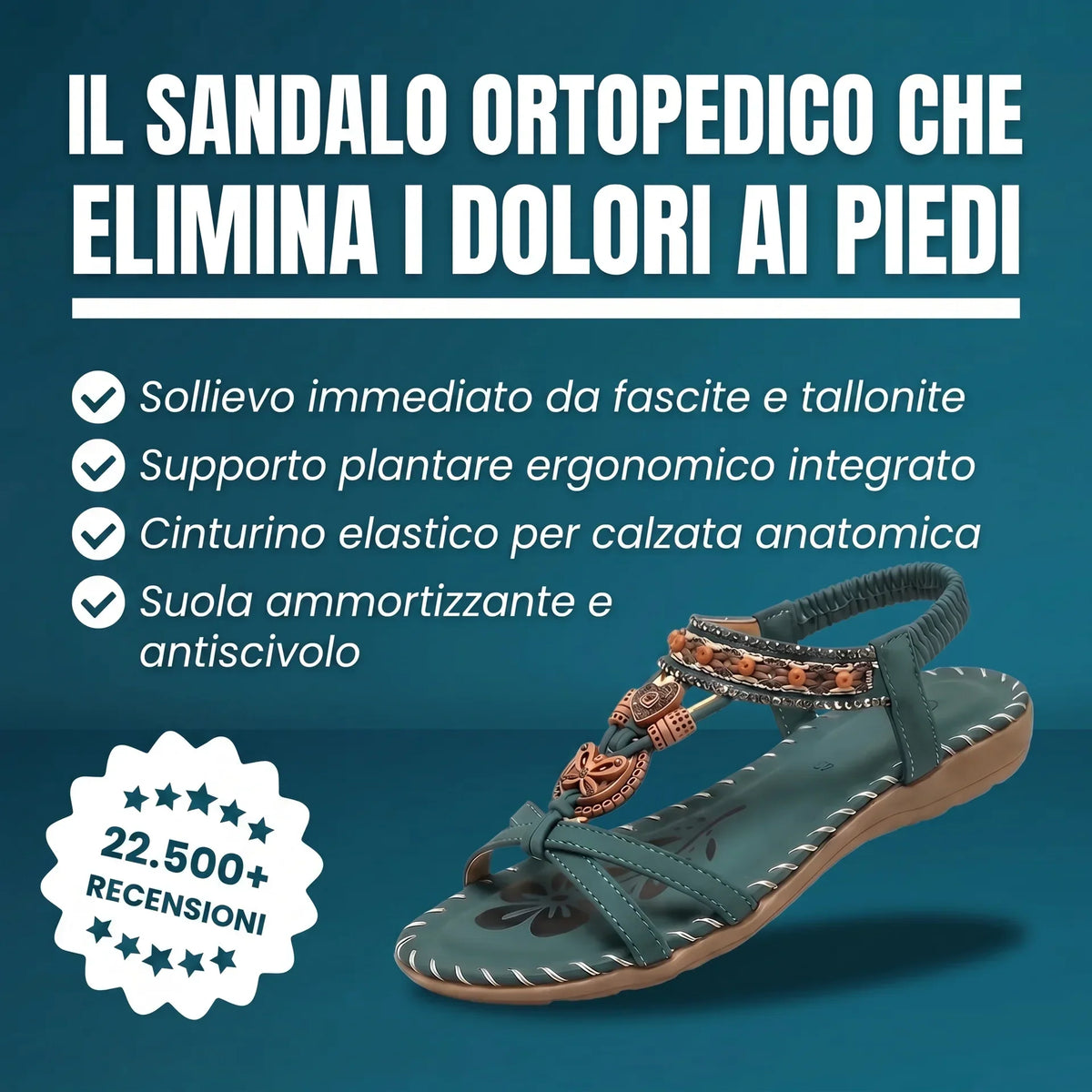 Nada | Sandalia elegante con correa elástica