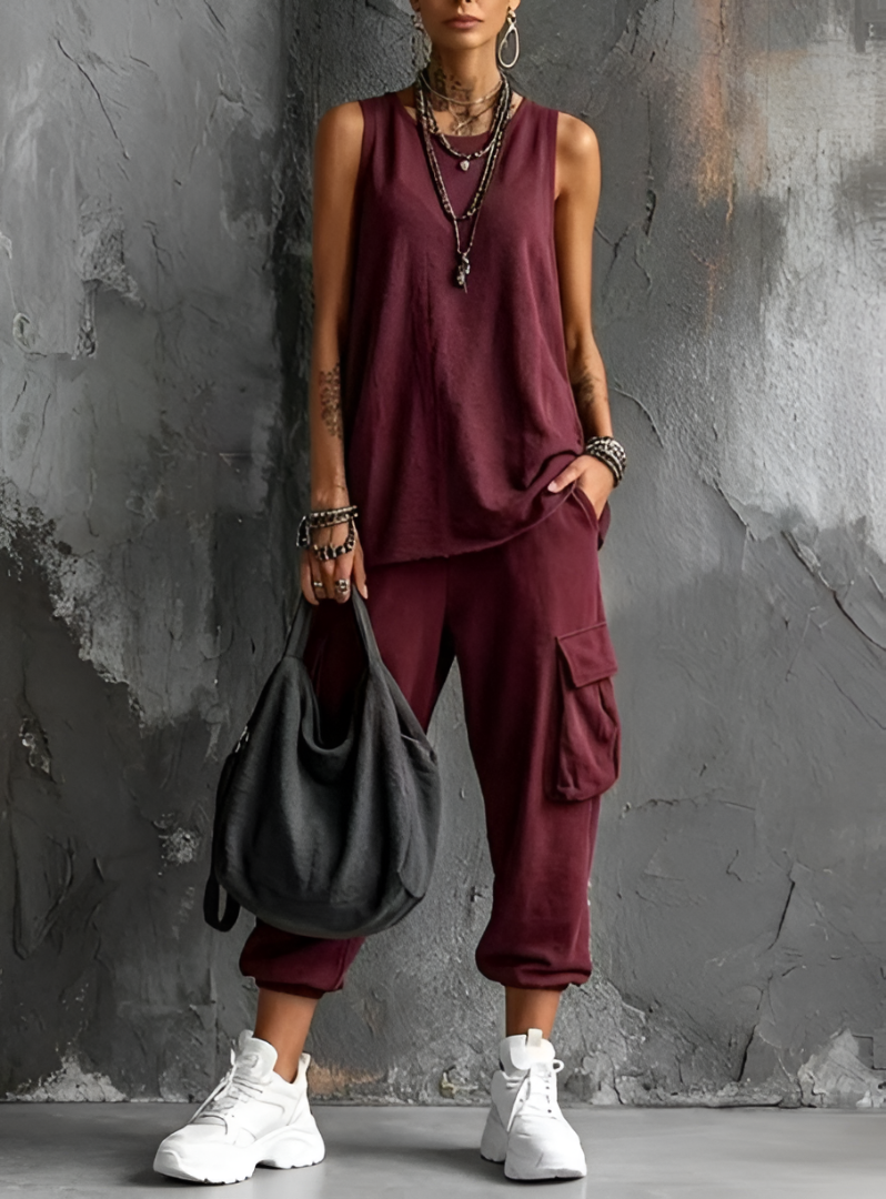 Camilla | Conjunto casual con bolsillos