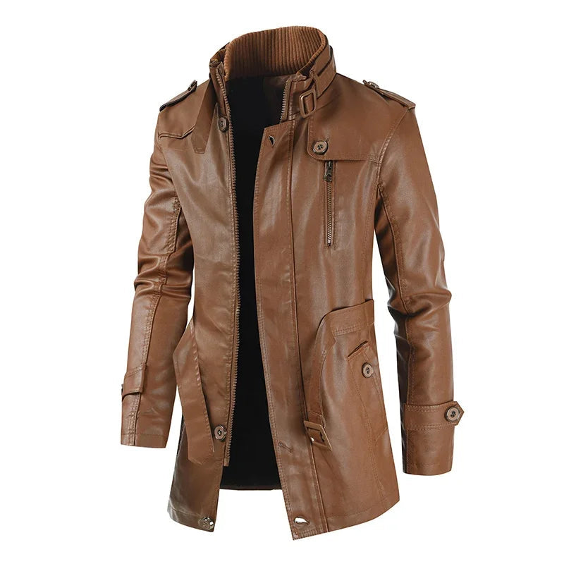 Franco | Chaqueta Larga Biker