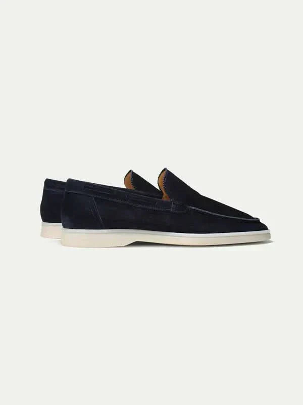 Classico | Mocassino Camoscio — Blu Navy