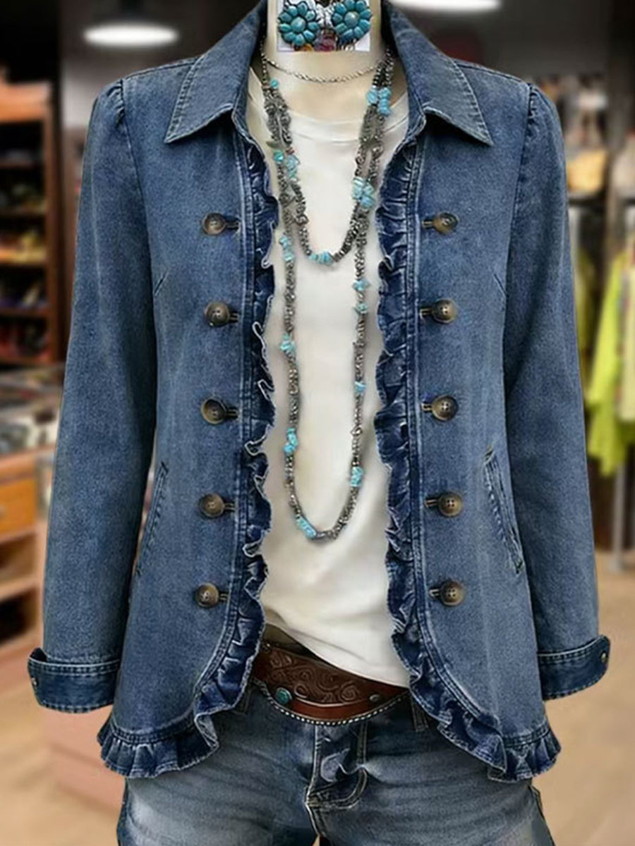 Filomena | Elegante Chaqueta con Volantes