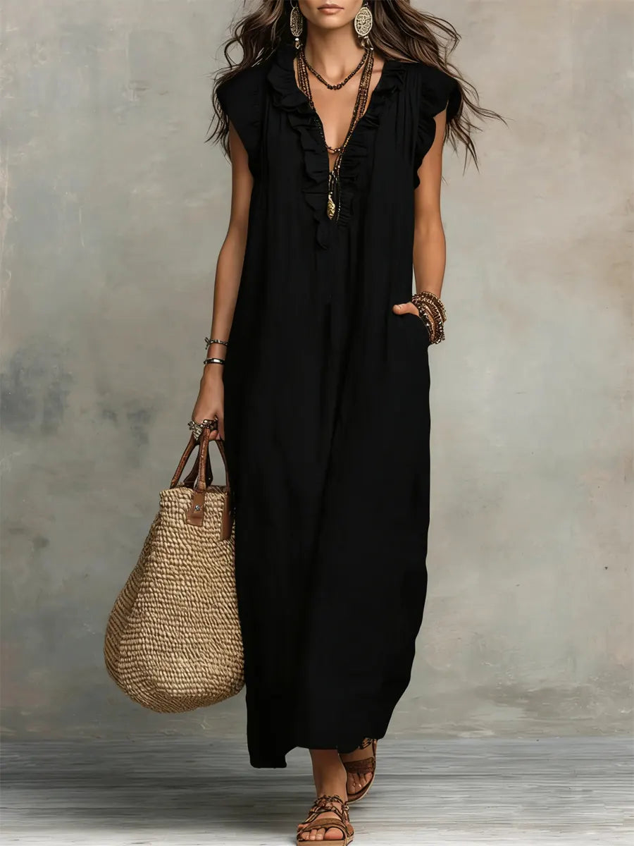 Camelia | Elegante vestido largo de estilo bohemio