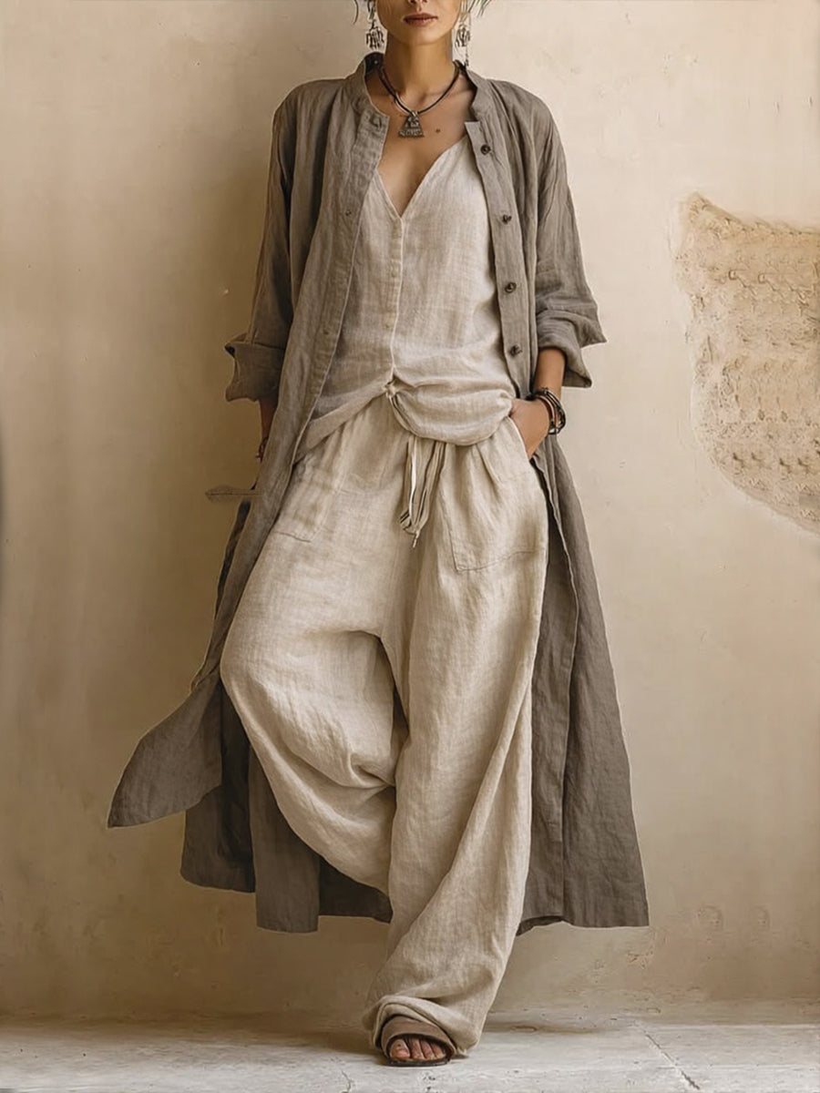 Alessia | Conjunto holgado con abrigo elegante