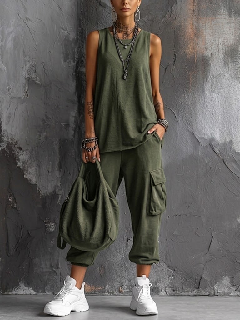 Camilla | Conjunto casual con bolsillos