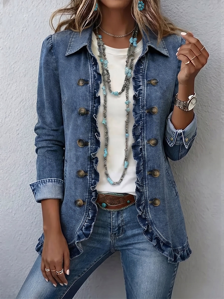 Filomena | Elegante Chaqueta con Volantes